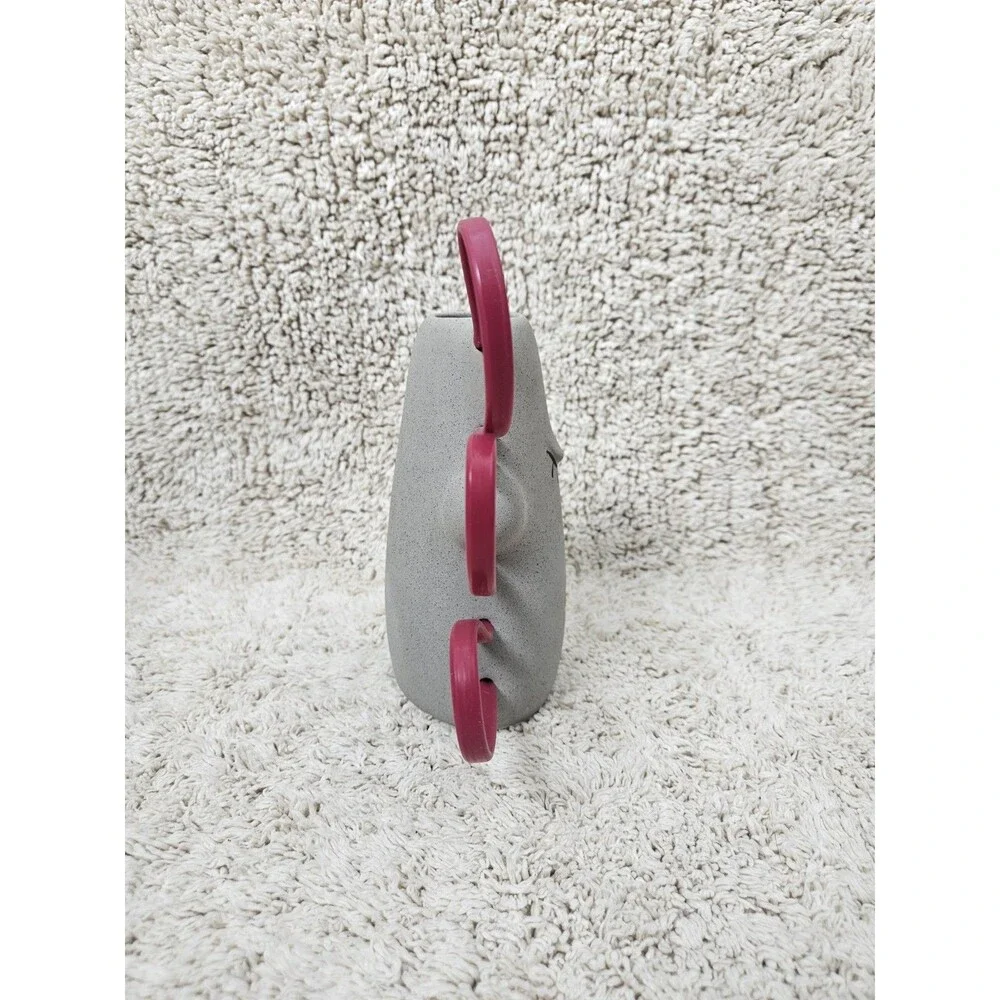 Top Fin Futurology Aquatic Aquarium Decor Ceramic Face with Rubber Hair Pink